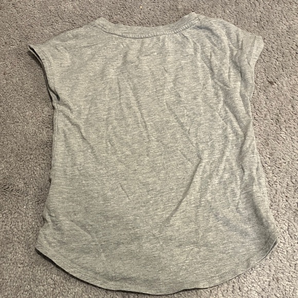 Nike Heather Gray Tee with Pink Heart Graphic - Picture 4 of 4